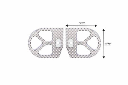 Hardline Products SFP-1 Estriberas para Eléctricas Stacyc, Husqvarna y KTM, Plateado