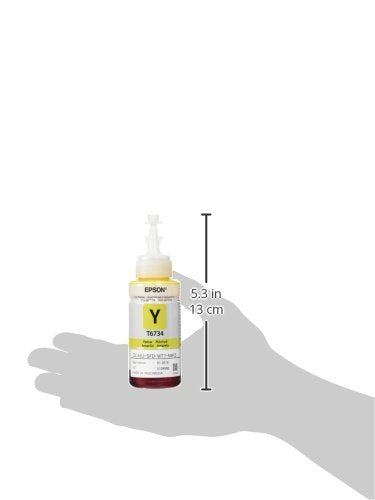 Epson Botella de Tinta Color Amarillo T673 para Impresoras L805, L810, L850 y L1800