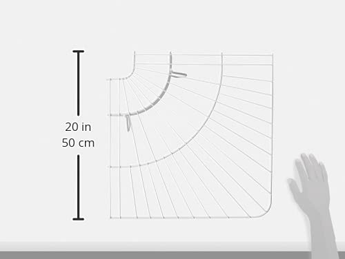 Rubbermaid FreeSlide estantería de Alambre de Esquina, Color Blanco, 16-Inch (fg3g4000wht)