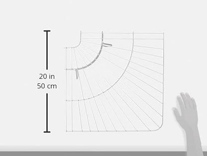Rubbermaid FreeSlide estantería de Alambre de Esquina, Color Blanco, 16-Inch (fg3g4000wht)