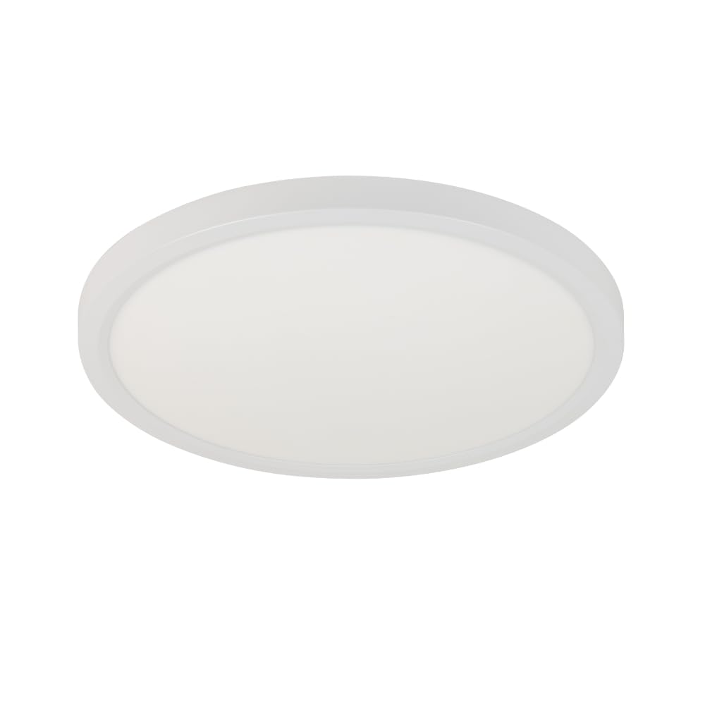 Tecnolite - Lámpara de Techo LED 28 W, Luz Blanca y Potencia Ajustable, Empotrada y Sobreponer