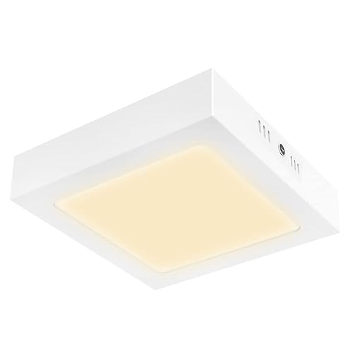 Tecnolite - Lámpara Plafón LED Techo 12 W, Luz Suave Cálida, Interiores, No atenuable, LED integrado