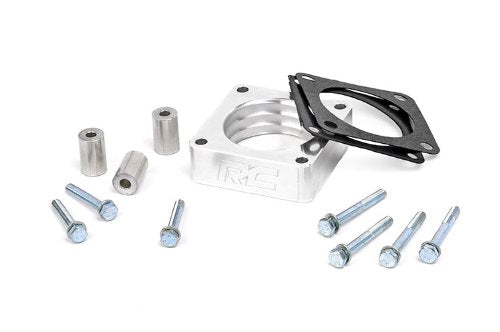 Rough Country - Espaciador de cuerpo del acelerador (para Jeep Wrangler TJ YJ 87-06 | 84-01 Cherokee XJ | 86-92 Comanche | 4/6CYL | 1068