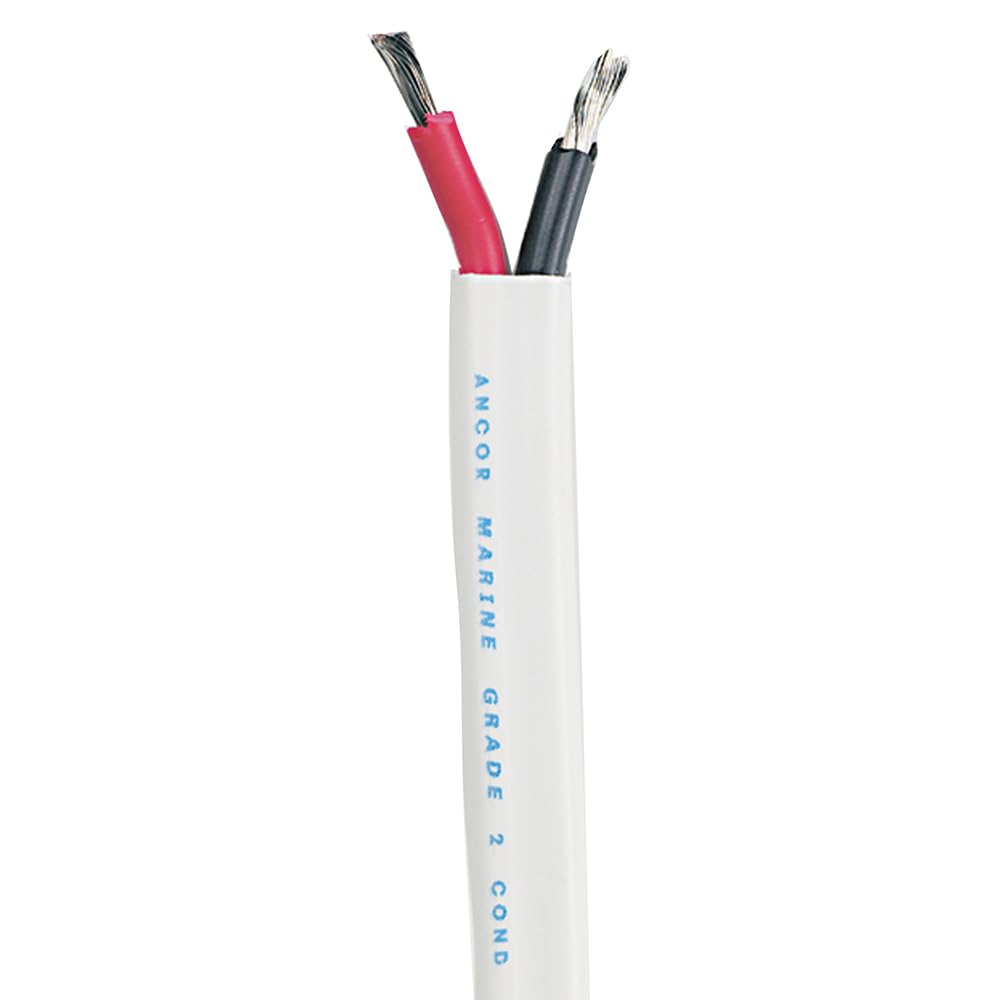 ANCOR MARINE GRADE Duplex y Triplex Alambre - 30.5 m - 14 AWG, Dúplex plano - Negro - Rojo