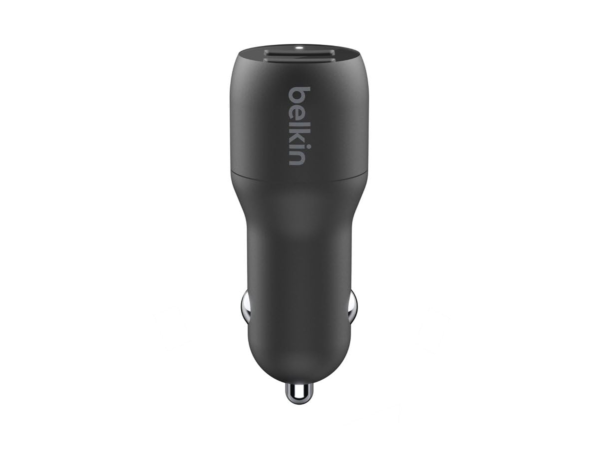 Belkin Cargador para Automóvil Doble USB-A de 24 W Boost↑Charge™ + Cable USB-A a Lightning