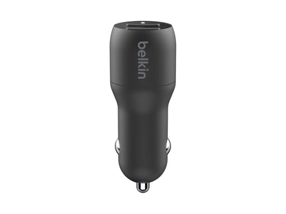 Belkin Cargador para Automóvil Doble USB-A de 24 W Boost↑Charge™ + Cable USB-A a Lightning