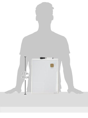 U Brands Contempo - Pizarrón magnético de borrado en seco, pulgadas, armazón blanco, 252U00-04, Sencillo, Blanco, 11 X 14