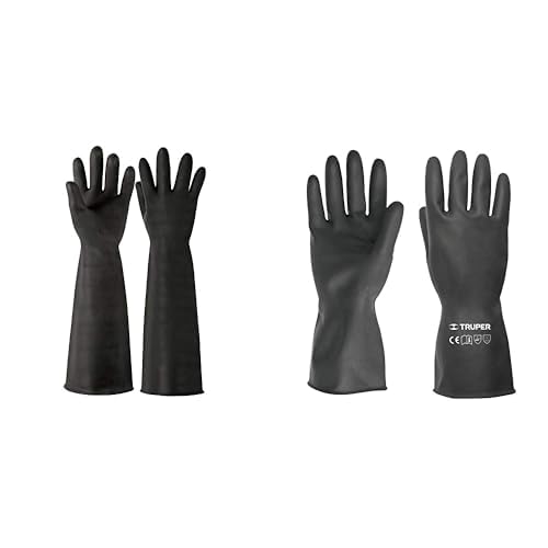 Truper Guantes de Látex Industriales - M - Guantes + Guantes GU-352