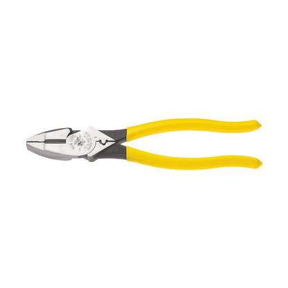 KLEIN TOOLS D213-9NE-CR | Pinzas De Liniero | 238 Mm | Ponchado Preciso | Pinzas electricista de 238 mm con ponchado preciso y 46% más potencia de corte, ideales para cables y terminales eléctricos. - Con crimpado - Alicates