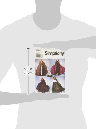 Simplicity Premium Pack Women's Cape Cosplay and Costume Sewing Patterns, Sizes XS-L