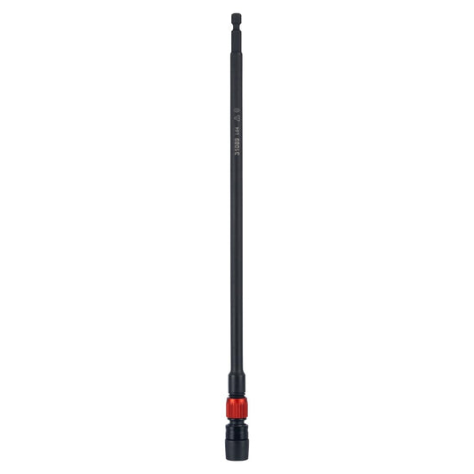 Klein Tools Extensión de Impacto de Doble Bloqueo 31089 | 12 pulgadas, vástago hexagonal 1/4 pulgadas, liberación rápida, bloqueo giratorio, para espacios reducidos