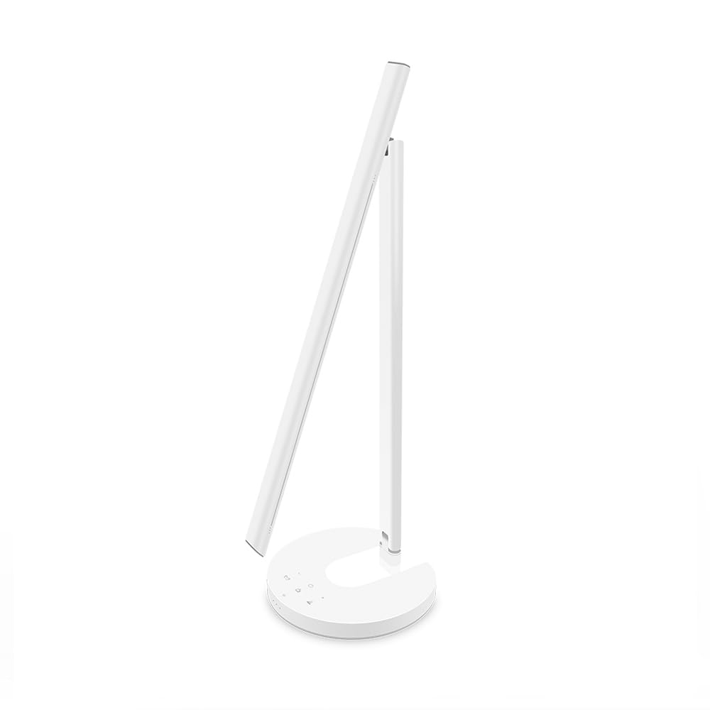 Tecnolite Connect - Lámpara de Mesa Inteligente WiFi LED 12 W con Estación de Carga Inalámbrica, Entrada USB, Luz Blanca Ajustable, Compatible con App móvil, Alexa, Google y Siri, Lámpara Interior
