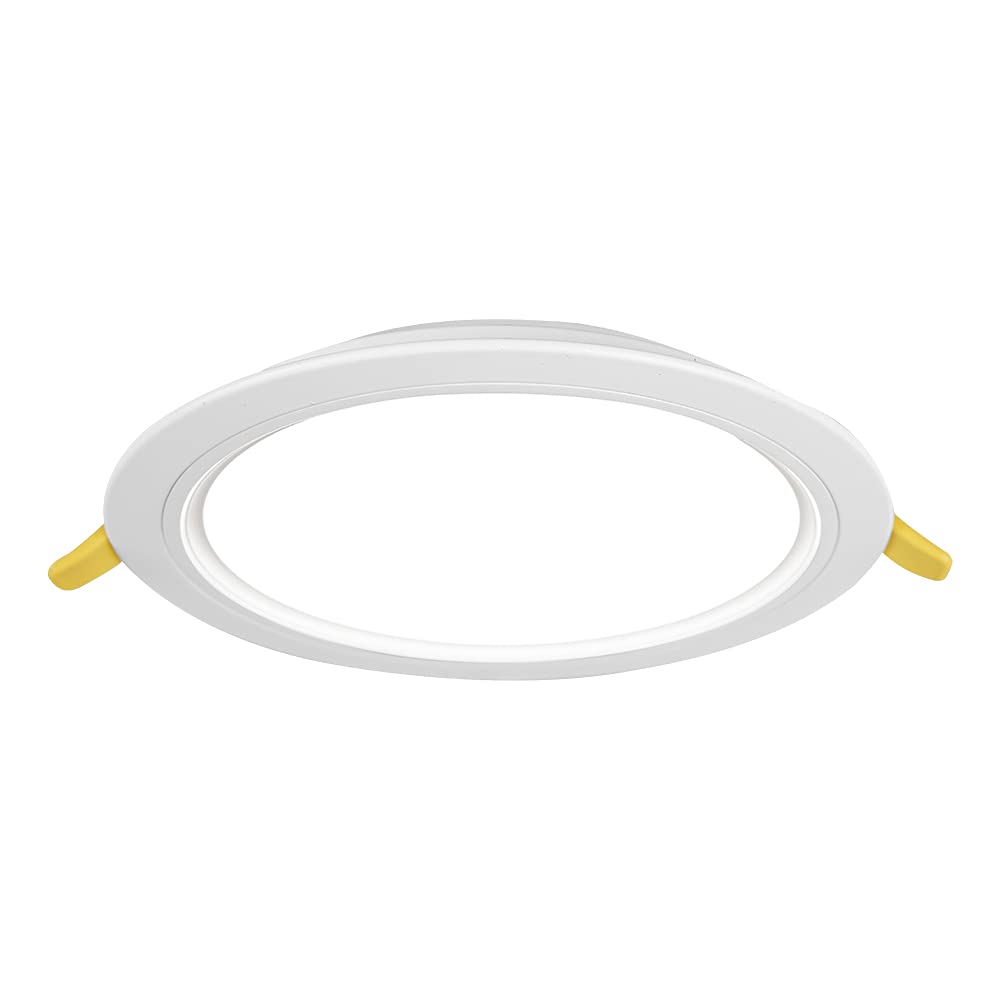 Construlita Lámpara Interior Empotrado, 18 W, 127 - 220 V, Color Blanco, Luz Cálida 3000 k, Lámpara Interior, Downlight, 1715 lm