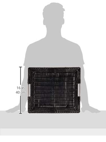 Whitmor Rattique Estante Bolsa, Negro, 1