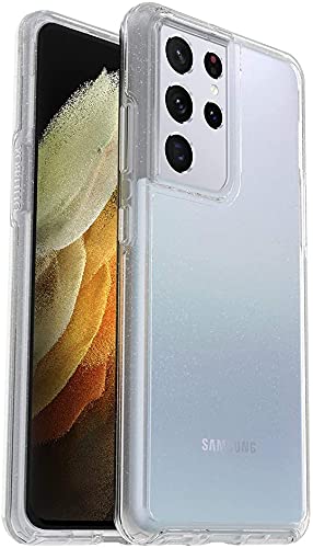 OtterBox Symmetry - Funda Transparente para Galaxy S21 Ultra 5G (Solo no Compatible con Tallas no Grandes o Grandes) - Stardust (Escamas Plateadas/Transparentes)
