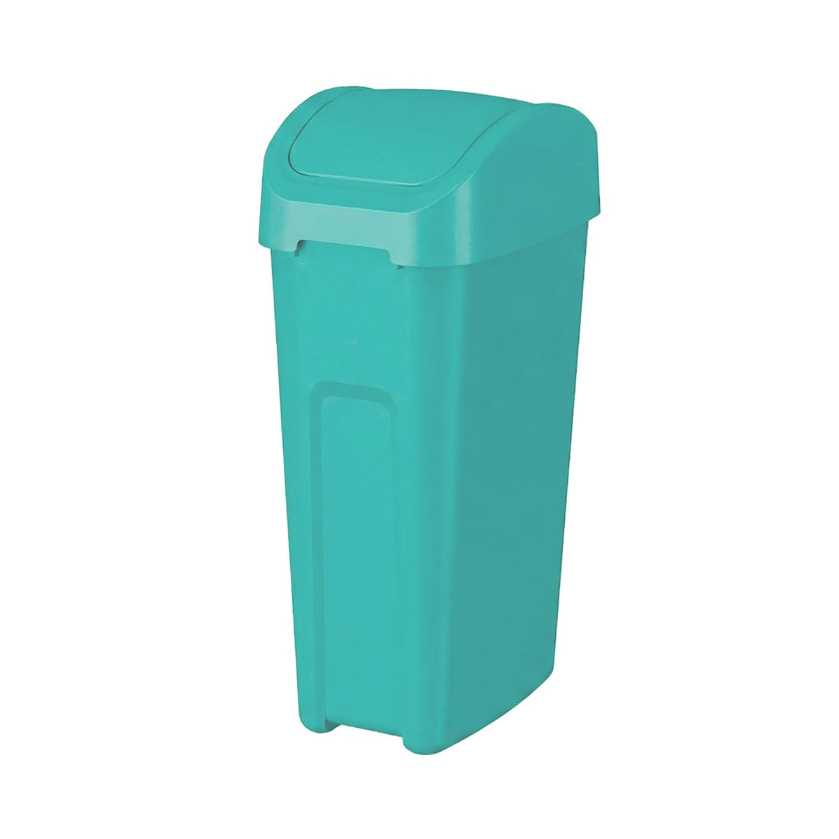 Guateplast Bote de Basura 50 Litros con Tapa Balancín | Té verde, material resistente libre de BPA, tapa removible, reduce olores - Té Verde