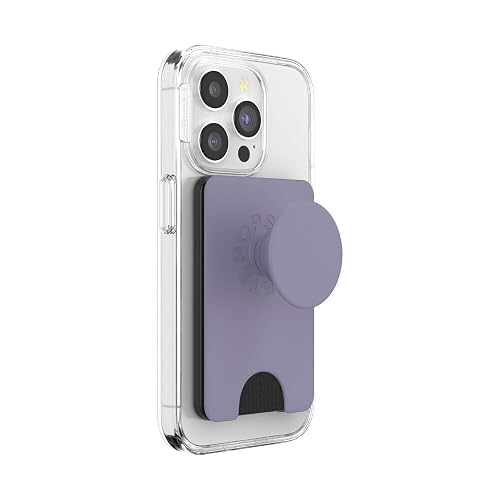 PopSockets - portafolios para teléfono con Agarre expandible, Soporte para Tarjetas de teléfono, Compatible con Carga inalámbrica, portafolios Compatible con MagSafe - Dusk