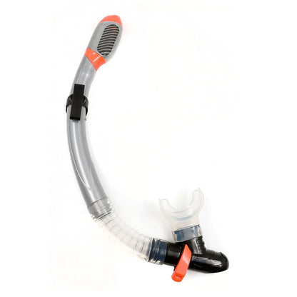 Voit Set de Esnórquel y Visor para Adulto, Silicona Hipoalergénica, Visor con Vidrio Templado, Válvula de Purga, Negro y Gris