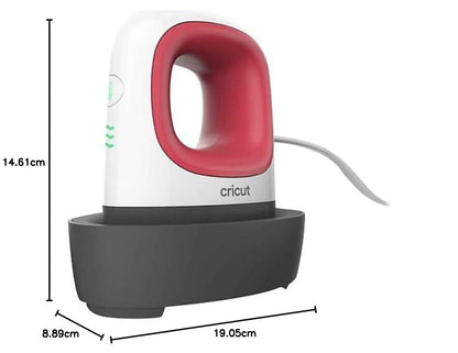 Cricut EasyPress Mini Prensa de Calor para Objetos Pequeños como Zapatos, Peluches, Gorras y Más, 3 Configuraciones de Calor y Punta de Precisión, Placa de Calor Recubierta de Cerámica, Raspberry