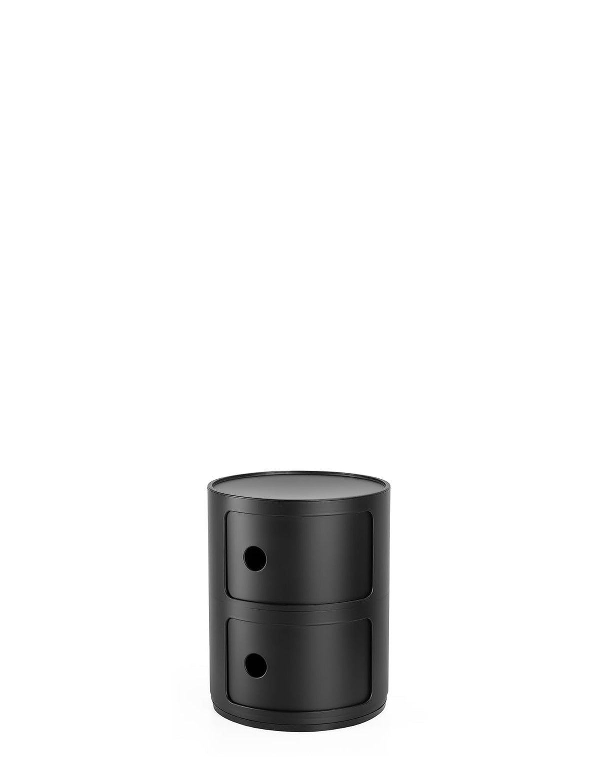Kartell Componibili Buró 2 Módulos, Blanco Mate - Moderno - Negro
