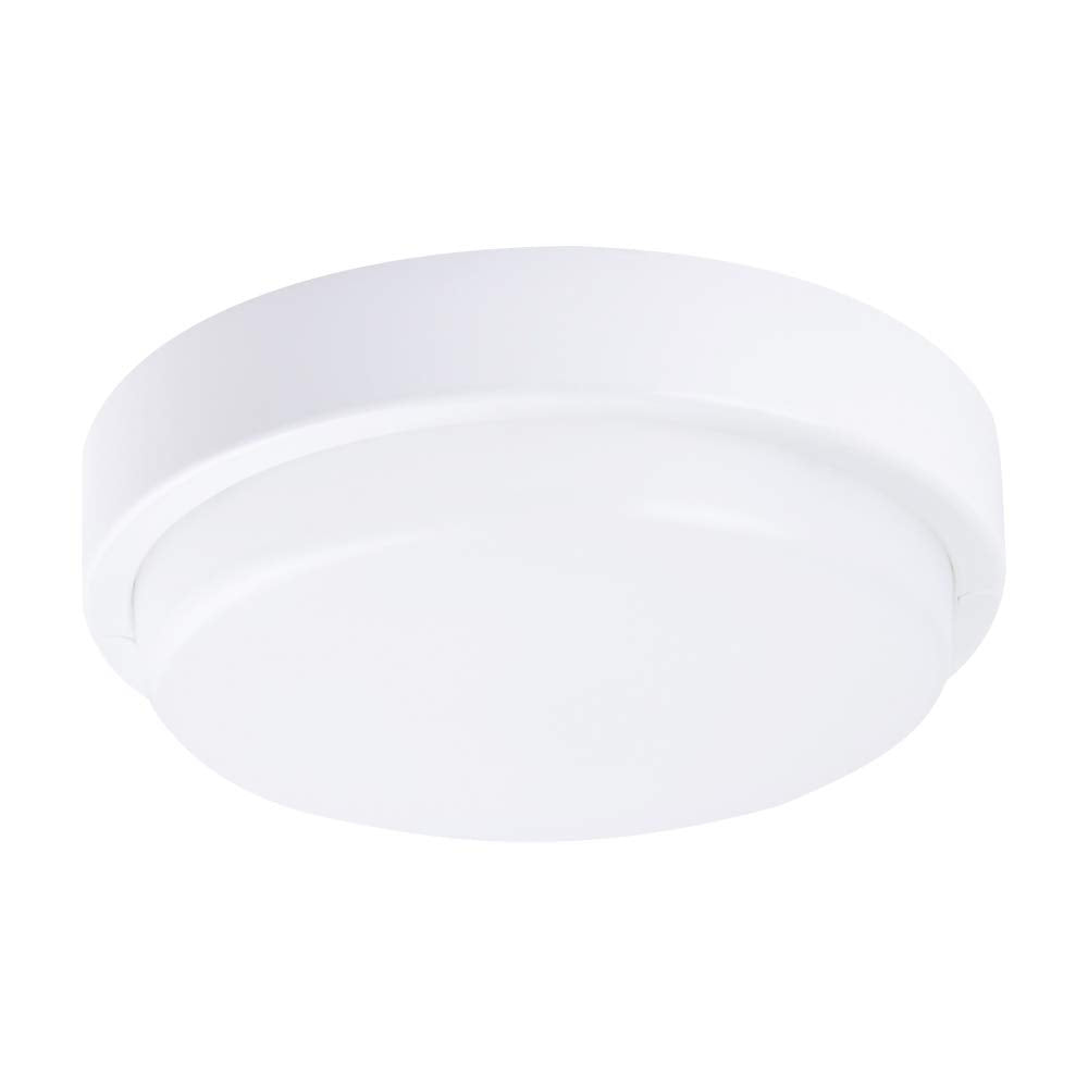 Tecnolite Lámpara Plafón LED de Techo Zona Costera 9PTLLEDC40MVB, 9 W, Luz Blanca Neutra, IP65, IK08, No Atenuable, Blanco