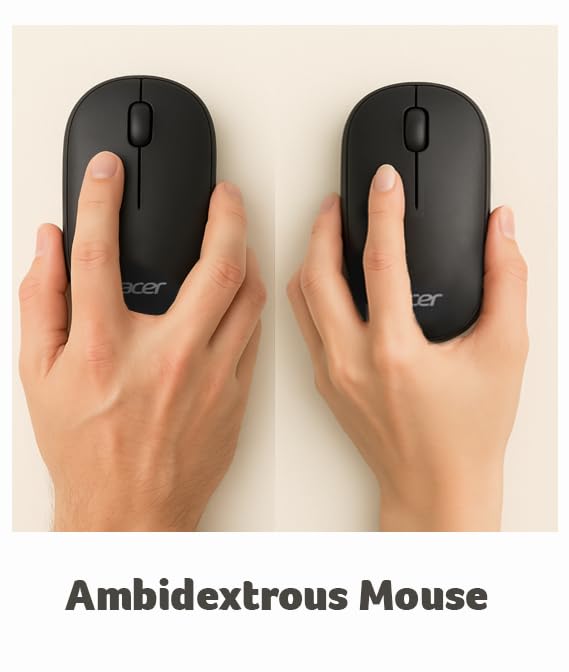 Acer AMR100 Mouse Inalámbrico | Hasta 1600 dpi, 2.4 GHz USB