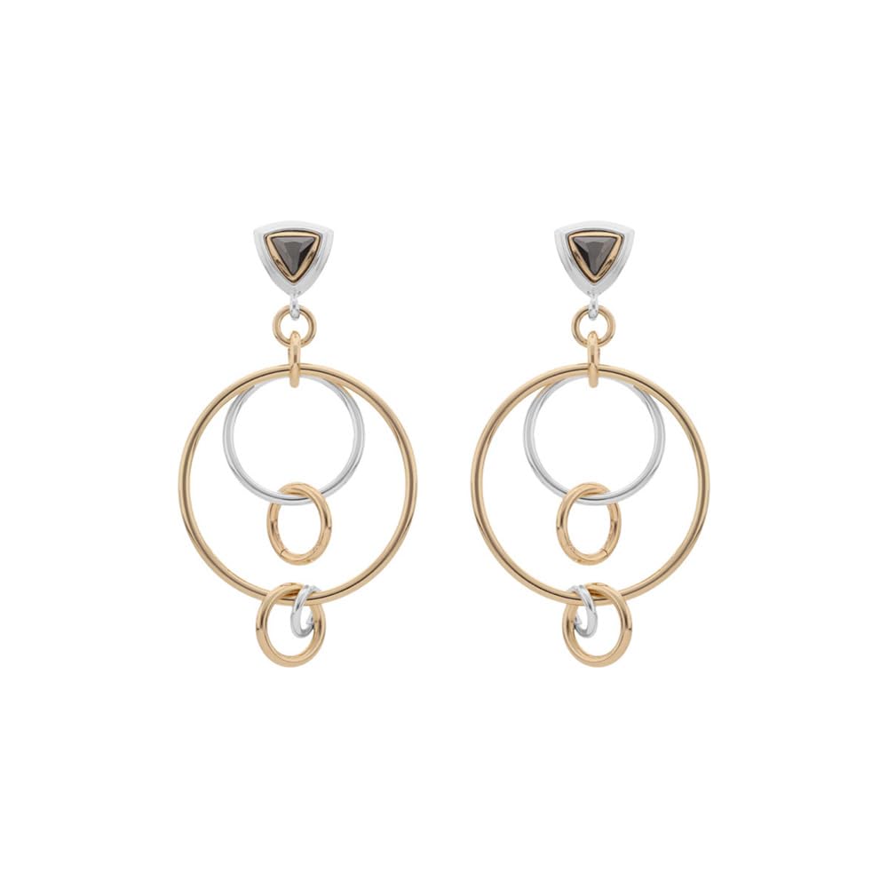 Nine West Aretes Color Bitono Tritone Emblems En Forma Varias De Terminado Brillante para Mujer