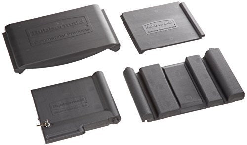 Rubbermaid Commercial Products – Kit de Puerta con Cerradura para Carro de Limpieza Executive, Oculta Suministros con Candado y Paneles de Retención para una Imagen Profesional, Negro 1861443