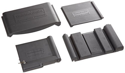 Rubbermaid Commercial Products – Kit de Puerta con Cerradura para Carro de Limpieza Executive, Oculta Suministros con Candado y Paneles de Retención para una Imagen Profesional, Negro 1861443