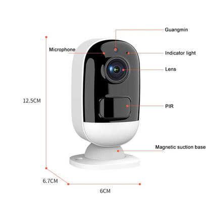 ZDQC Cámaras de Seguridad Solar de 3MP Outdoor Outdoor, cámara de vigilancia WiFi con energía Solar con visión Nocturna de Color, conversación de 2 vías, detección de Movimiento