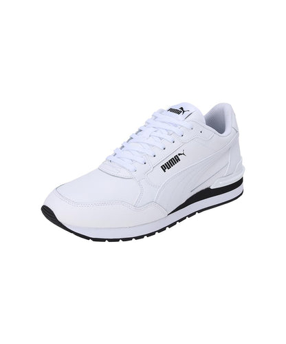 PUMA ST Runner v4 L Tenis Unisex Adulto - 23.5 cm - Blanco con Negro