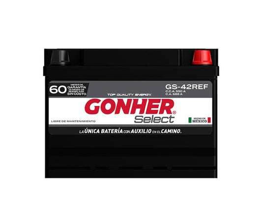 Gonher Select Acumulador Automotriz GS-42REF 58AH