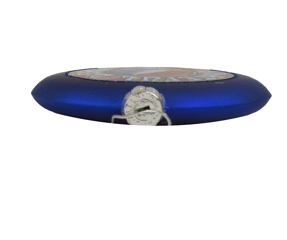 Kurt Adler GD4143 Glass Grateful Dead Disc Ornament, 100mm