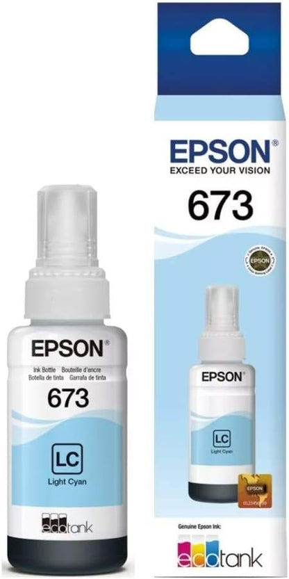 Epson Cartucho de Tinta color Cyan Light para XP-702, T673520, Talla unica, Cian