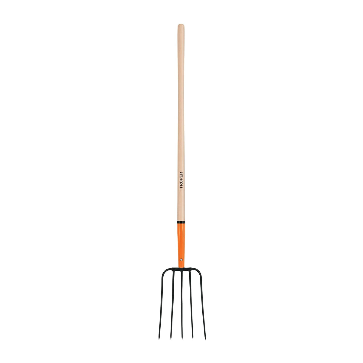 Truper BPJ-5, Bieldo para paja, 5 dientes, mango 48"