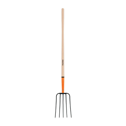 Truper BPJ-5, Bieldo para paja, 5 dientes, mango 48"