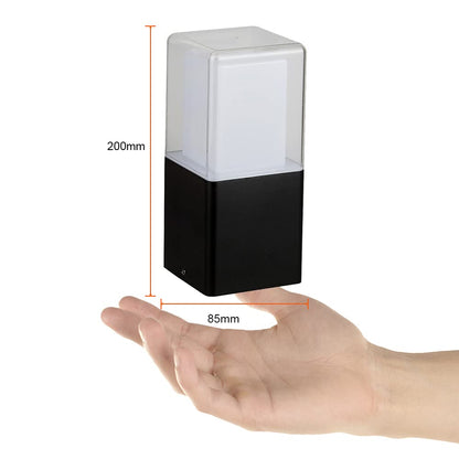 Tecnolite Lampara Solar LED Jardín Exterior, 13 W, Luz Cálida Suave, Luces Solares, Color Negro, IP 65