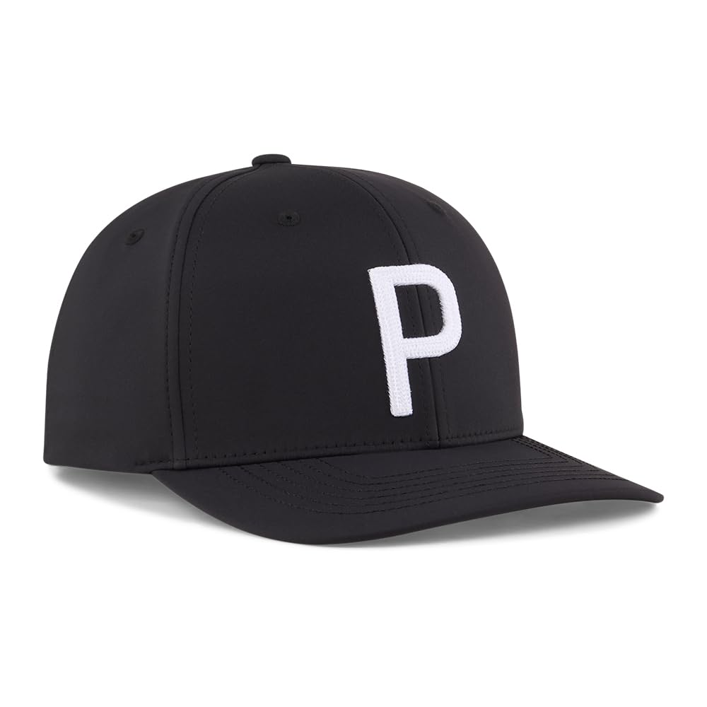 Puma Golf Heritage P Cap Tapa Hombre - Talla Única - Puma Black-white Glow