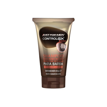 Just For Men Control GX Shampoo Desvanecedor Canas, Barba y Bigote, 118ml
