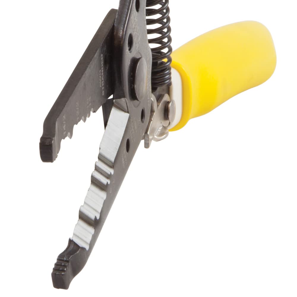Klein Tools - Peladora/cortadora de cables K1412 Kurved NM, 12/2 y 14/2, 12 y 14 AWG Solid