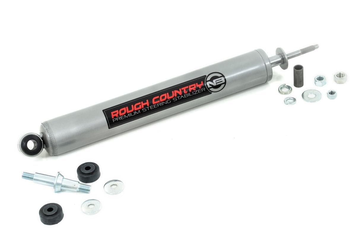 Rough Country N3 estabilizador de dirección (Compatible con 2005-2007 Super Duty F250 F350 4WD Amortiguador 8732230