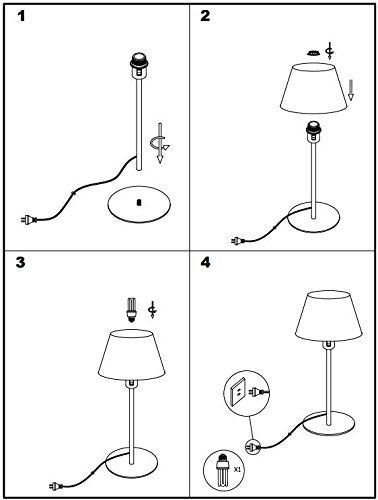 LEDS-C4 13107 Lámpara de Mesa Bristol, E-26 / E-27, 60.4cm