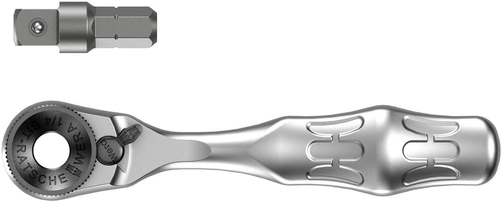 Wera - Trinquete de accionamiento cuadrado, 60 dientes, 1/4 pulgadas