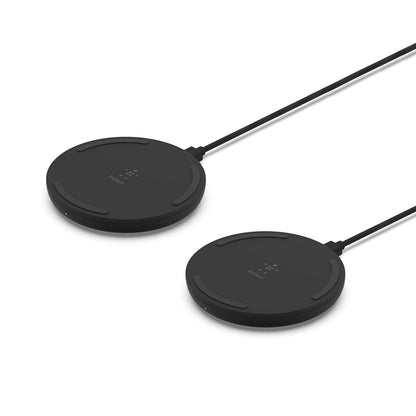 Belkin BBB001-BK-2PK Pad cargador inalámbrico 10W, Negro
