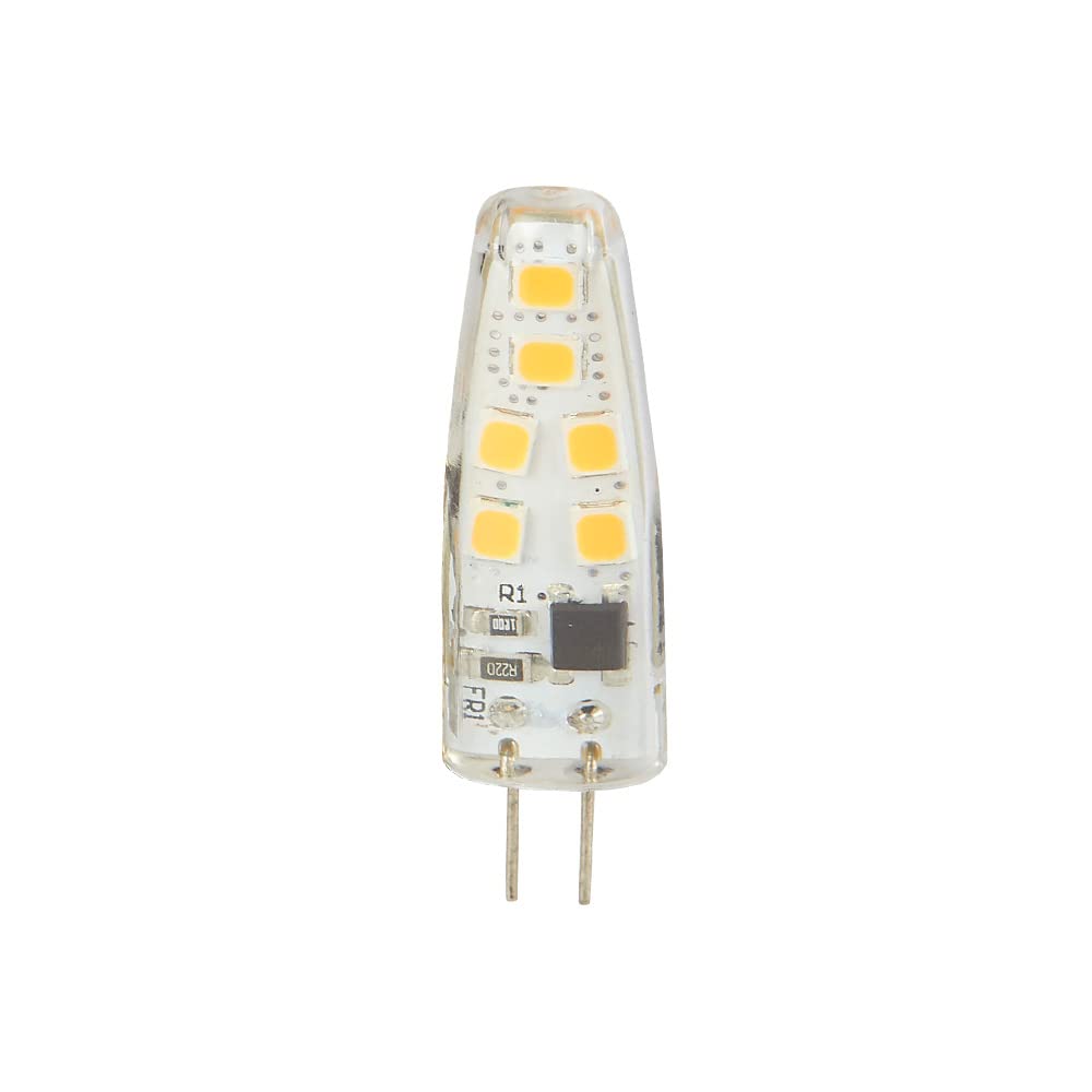 Tecnolite - Foco JCD LED Ampolleta 2 W, 12 V, Luz Cálida Brillante, Base G4, No atenuable