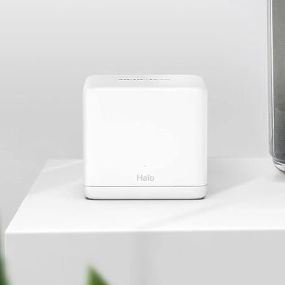 MERCUSYS Halo Mesh, Sistema WiFi Mesh para tu hogar, Doble Banda AC1200, 10/100Mbps Puertos, Cobertura de hasta 2,800 Pies Cuadrados y Más de 100 Dispositivos. Halo H30(2-Pack)