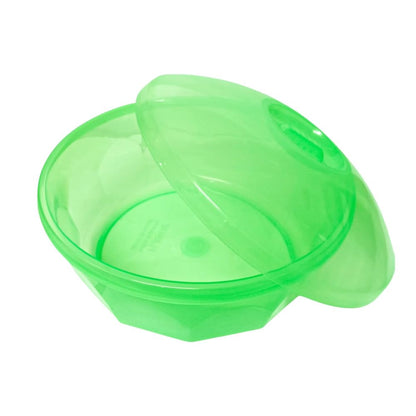 Plasvic. Ensaladera De Plástico Con Tapa, Color Verde acabado transparente Capacidad 6 Litros.