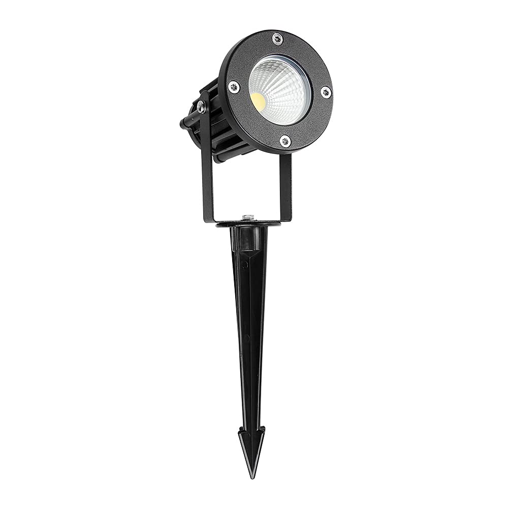 Tecnolite - Lámpara con Estaca LED Jardín 8 W, Luz Blanca Neutra, IP65, No atenuable, LED integrado
