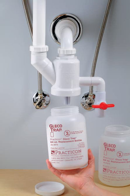 Practicon Gleco Trap System, Kit de Trampa para Fregadero de Arcilla y Yeso, 64 onzas