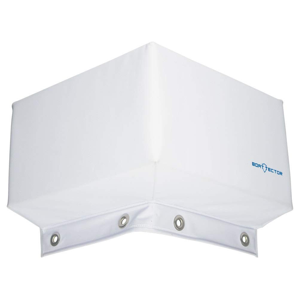 Extreme Max Parachoques de Muelle Grande, Esquina, Blanco, 30 x 30 x 15 x 10 cm 3006.7333